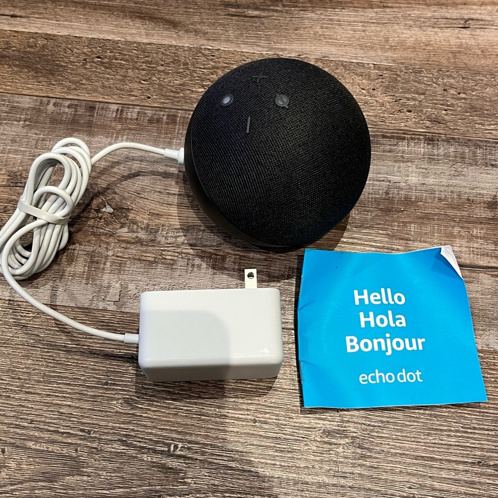 🌙 B119 **No Box** Echo Dot Smart Speaker with Charger